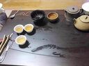 實木茶盤家用帶排水整塊黑檀木茶具托盤辦公室輕奢功夫茶臺長方形 月牙觀山60*33*4.5cm黑檀木 曬單實拍圖