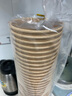 本木良品一次性紙杯原木漿牛皮水杯加厚環(huán)?？Х缺瓗w中杯大杯現(xiàn)貨 100只 ( 600ml) 帶蓋 曬單實拍圖