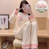 莫代爾睡衣女秋季開(kāi)衫長(cháng)袖長(cháng)褲套裝女士2025新款卡通春秋冬款大碼家居服 SSM-3677【自帶胸墊】 L 【100-120斤】 曬單實(shí)拍圖