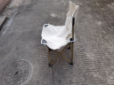探险者（TAN XIAN ZHE） 户外折叠椅子便携垂钓野餐椅靠背露营写生沙滩椅马扎凳垂钓鱼椅 米白特大号*2 实拍图