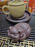 藏壺天下宜興全手工紫砂茶寵豬茶玩擺件可養福豬原礦紫泥小趴豬 紫泥款 曬單實(shí)拍圖