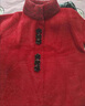 羅蒙（ROMON）媽媽裝秋冬裝中長(zhǎng)款大碼時(shí)尚洋氣加厚雙面絨服新款大衣中老年女裝 紅色大衣 XL 曬單實(shí)拍圖