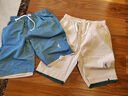 SMVP休閑運動(dòng)五分短褲男士2023新款夏季潮牌潮流韓版外穿冰絲中褲子 藍色 XL（120-140斤） 曬單實(shí)拍圖