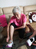美思鳥（MEISINIAO）健步鞋女夏季媽媽鞋鏤空透氣老北京布鞋休閑運動鞋老人鞋輕便女鞋 淺灰色 39 曬單實拍圖