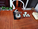 益舍 非國(guó)標(biāo)紅木東非酸枝（學(xué)名：古夷蘇木）新中式禪意茶桌椅組一舍 茶桌預(yù)付款（款清發(fā)貨） 曬單實(shí)拍圖