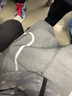 閃電潮牌（GENANX）牛仔垮褲新款秋季撞色多口袋反光條男士牛仔褲 灰色 L 曬單實(shí)拍圖