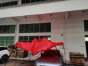 歌途乐帐篷遮阳棚户外广告自动伞大伞摆摊停车棚四脚篷太阳伞伸缩棚简易 3×4.5米 加固黑架-红色 实拍图