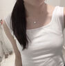 SWSR鑲嵌施華洛世鋯銀項鏈生日禮物女奇輕奢高級小眾520送女朋友老婆 星愿項鏈＋禮盒+手提袋 曬單實(shí)拍圖