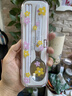 DaisyのLeaf日本進(jìn)口不銹鋼小學(xué)生筷子勺子套裝兒童上學(xué)便攜餐具盒上班族外帶 筷勺套裝【櫻花漫】 曬單實(shí)拍圖
