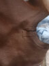 羅蒙（ROMON）毛衣背心男春秋季純色v領(lǐng)輕商務(wù)休閑百搭無(wú)袖外搭保暖針織衫馬甲 咖啡 2XL 150-164斤 曬單實(shí)拍圖