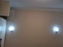 HKBFLED 北欧壁灯创意简约现代客厅灯房间卧室走廊过道楼梯床头墙灯饰 白光 白圆 晒单实拍图