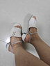 HYSMQ時(shí)尚高跟鞋合腳帶免安裝防掉單鞋不跟腳束腳帶 米白色 兩用防掉跟+穩固貼（一雙裝） 曬單實(shí)拍圖