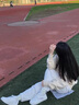 安踏板鞋女鞋運動(dòng)鞋秋季皮面防潑水休閑鞋防滑青年厚底耐磨旅游鞋 紙莎白-1 37.5 曬單實(shí)拍圖