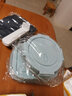 欣美雅（xinmeiya） 玻璃飯盒微波爐專(zhuān)用餐盒上班帶飯保鮮水果盒剩菜打包盒子玻璃碗 北歐藍 兩隔1020+640+400+包 1L 曬單實(shí)拍圖