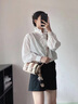 VQGT小眾女士包包女包時尚七夕生日禮物女生單肩斜挎包百搭洋氣郵差包 白色（可代寫賀卡） 曬單實拍圖
