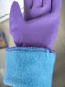 東亞808-2絨布保暖洗碗手套 防水加絨洗衣服膠皮乳膠廚房清潔家務(wù) 博爾格108款短加絨手套 1雙 曬單實(shí)拍圖