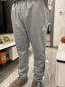 真維斯（Jeanswest）休閑褲男春秋季修身直筒寬松男褲新款潮流運動長褲抽繩褲子男 622淺灰色 32 曬單實拍圖