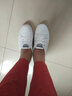 玲峰 2022時(shí)尚新款真皮平底大碼女鞋40-43春季百搭休閑舒適柔軟軟皮軟底透氣系帶42小白鞋媽媽鞋 白色 42 曬單實(shí)拍圖