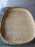 漢水竹城手工竹編 竹制品 竹匾 無(wú)孔有孔竹篩子圓簸箕 晾曬 竹編制品 簸箕 無(wú)孔條形90*60厘米邊高7厘米 曬單實(shí)拍圖