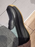 懶洋洋女鞋全皮舒適軟底樂(lè )福鞋經(jīng)典四季套腳小皮鞋休閑坡跟單鞋女 0902E 黑色 37 (235mm) 曬單實(shí)拍圖