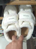 達芙妮（DAPHNE）加絨厚底小白鞋女款2025新款冬季女鞋防滑二棉鞋毛毛鞋板鞋 米白色 37 曬單實(shí)拍圖