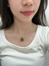中國黃金（CHINA GOLD）彌勒佛黃金項鏈女足金和田玉吊墜七夕情人節(jié)送老婆媽媽長輩生日 足金玉佛和田玉吊墜+K金鏈 曬單實拍圖