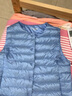 杰奧羽絨馬甲90%白鴨絨多色羽絨背心內(nèi)膽 2366#淺藍色 2XL (180) 曬單實拍圖
