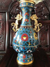 名門鈺禮景泰藍(lán)花瓶雙龍耳尊銅胎掐絲琺瑯家居裝飾品商務(wù)禮品 銅工藝擺件 曬單實(shí)拍圖