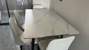 菲蓮娜 餐桌意式極簡(jiǎn)巖板餐桌椅組合長(cháng)方形現代家用小戶(hù)型餐廳飯桌家具 曬單實(shí)拍圖