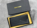 班亞奴（banyanu）男士錢(qián)包真皮2025新款錢(qián)夾純牛皮長(cháng)款頭層牛皮超薄皮夾實(shí)用送禮物 加厚黑色（植鞣頭層皮）禮盒裝 曬單實(shí)拍圖