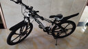 ICOLOUR山地車(chē)自行車(chē)成人公路單車(chē)男變速雙減震越野單車(chē)學(xué)生女青少年 旗艦版-六刀輪【黑白色】 24寸21速【身高：140-165cm】 曬單實(shí)拍圖