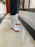 金雨王鋼頭雨鞋防砸勞保水鞋鋼包頭白色食品廠雨靴養(yǎng)殖場專用雨鞋 白色 38 1 曬單實(shí)拍圖