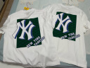 MLB老花立体印花logo短袖3ATSM3033-50WHS-S纽约洋基队/米白色 实拍图