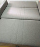 馨品一佳 沙發(fā)床兩用 折疊小戶(hù)型客廳書(shū)房臥室多功能推拉雙人1.5米三人布藝沙發(fā)床 淺灰色 1.4米(內徑1.2米）海綿款 曬單實(shí)拍圖