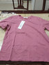 米子旗純棉短袖t恤女夏季2025年新款韓版印花女裝 樹(shù)莓色 L 110-120斤 曬單實(shí)拍圖