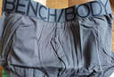 奔趣BENCHBODY 男 紅色四角褲本命年純色棉質(zhì)中腰男士平角內褲BUX2032 黑色 M 曬單實(shí)拍圖