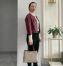雪愛袋鼠（XUEAIDAISHU）高端女士包包女包品牌真皮2025新款40-50歲媽媽手提包情人節(jié)禮物 蝴蝶酒紅色[品牌錢包+禮盒] 曬單實(shí)拍圖