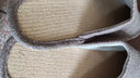 牧琛日式布藝包頭拖鞋男春秋季居家情侶亞麻家用室內(nèi)防滑軟底拖鞋女士 男款灰棕色 41-42 (280mm) 男款 曬單實(shí)拍圖