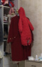 童泰秋冬季加厚婴儿衣服3月-2岁宝宝夹棉对开拉链连帽外出连体哈衣 红色 80cm 实拍图