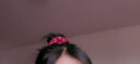 清晨的星星 韩国网红ins法式复古风发圈大肠真丝绸缎绑束发带扎头发绳头绳女 红色 实拍图