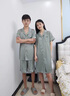 莫代爾2套價(jià) 情侶睡衣夏季冰絲短袖女睡裙薄款仿真絲綢家居服男套裝純色 2185 L 女+男L 曬單實(shí)拍圖