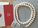 素覺(jué)近圓珍珠項鏈女鎖骨鏈時(shí)尚choker頸鏈小珍珠頸鏈女朋友生日禮物 長(cháng)46cm(6.5-7.5mm近圓雞蛋型) 曬單實(shí)拍圖