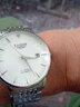 KASSAW超薄大表盤(pán)名表真鉆男士手表進(jìn)口機芯全自動(dòng)機械表男腕表品牌十大 本色白面（鑒定證書(shū)）鋼帶款男 曬單實(shí)拍圖