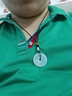 玉有情  平安扣吊墜男女款玉髓瑪瑙項(xiàng)鏈送媽媽女友老婆禮物 白玉髓款 曬單實(shí)拍圖