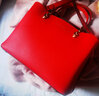danxilu紅色新娘婚包2026新款女包大容量手提包真皮媽媽包包生日禮物 寶藍色【媽媽禮物】 曬單實(shí)拍圖