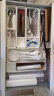 INOMATA 日本进口厨房收纳盒抽屉用餐具分隔整理盒橱柜塑料置物架 窄款白色-单个装(34.8*8*5cm) 实拍图