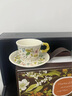 SUCCOHOMEWARE英式復古風(fēng)咖啡杯碟套裝 中古風(fēng)陶瓷馬克杯家用喝水杯子 送人禮盒 混色-梔子花咖啡2杯碟勺(禮盒) 曬單實(shí)拍圖