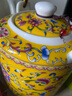 盛天下 景德鎮(zhèn)大容量中式提梁茶壺陶瓷涼水壺套裝青花瓷茶水分離帶過濾 琺瑯彩黃提梁茶壺-2升 曬單實拍圖