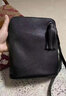 老人頭包包女士手機包真皮輕便迷你上班小挎包中老年媽媽款斜挎女包母親節禮物送丈母娘婆婆簡(jiǎn)約大氣牛皮散步裝手機 黑色 曬單實(shí)拍圖