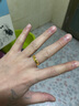仙緣黃金戒指金戒指999女素圈足金情侶閉口對戒婚戒指環(huán)結婚素戒 扁條光圈戒指 約2g10# 曬單實拍圖